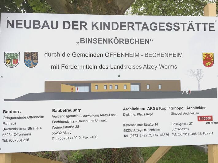 Spatenstich für den Neubau der Kindertagesstätte "Binsenkörbchen"